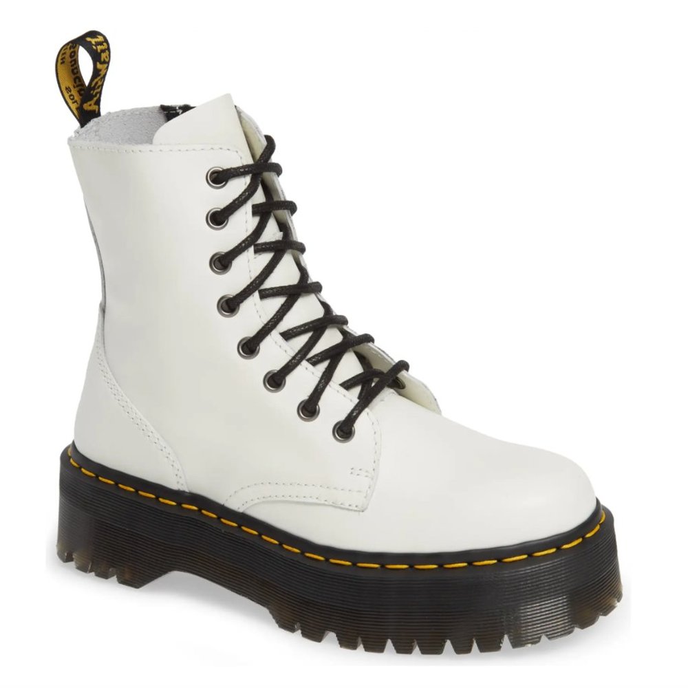 NWT White Dr Marten Jadon Boots